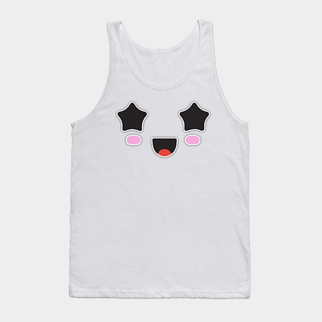 Kawaii star eyes face Tank Top by kamdesigns